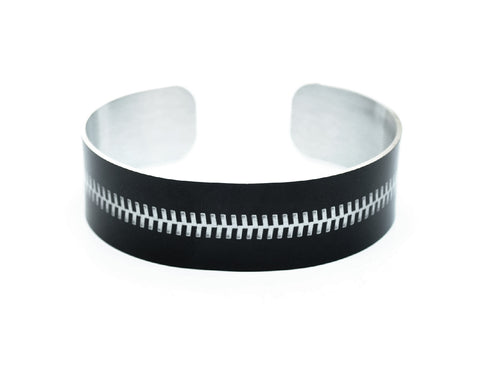 Metal Zipper Image Aluminum Geeky Bracelet Jewelry