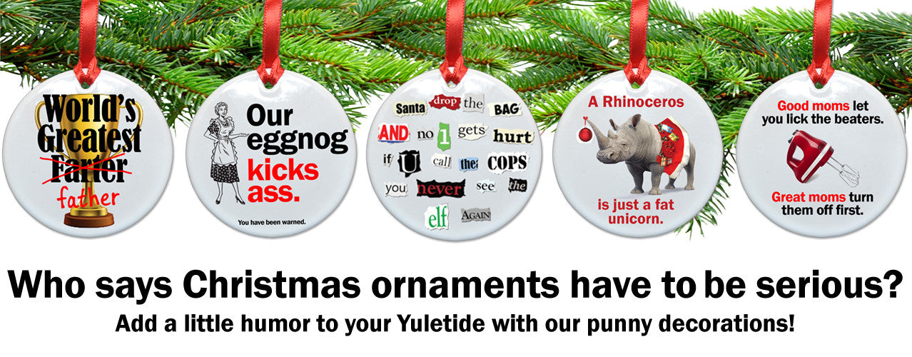 Punny ornaments
